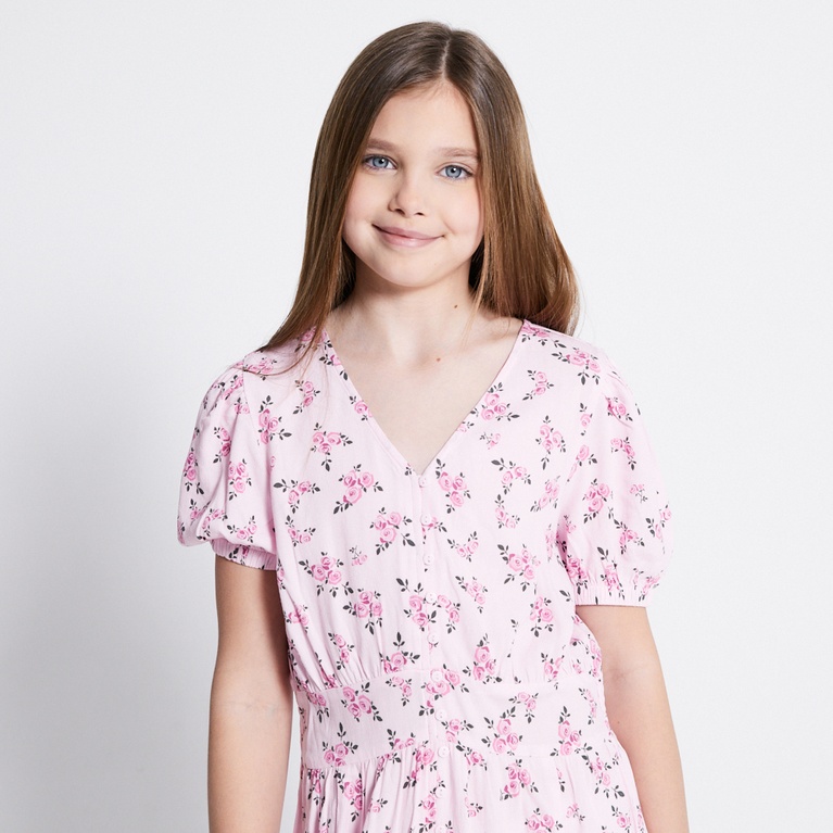 Button down dress "Lisen" Pink